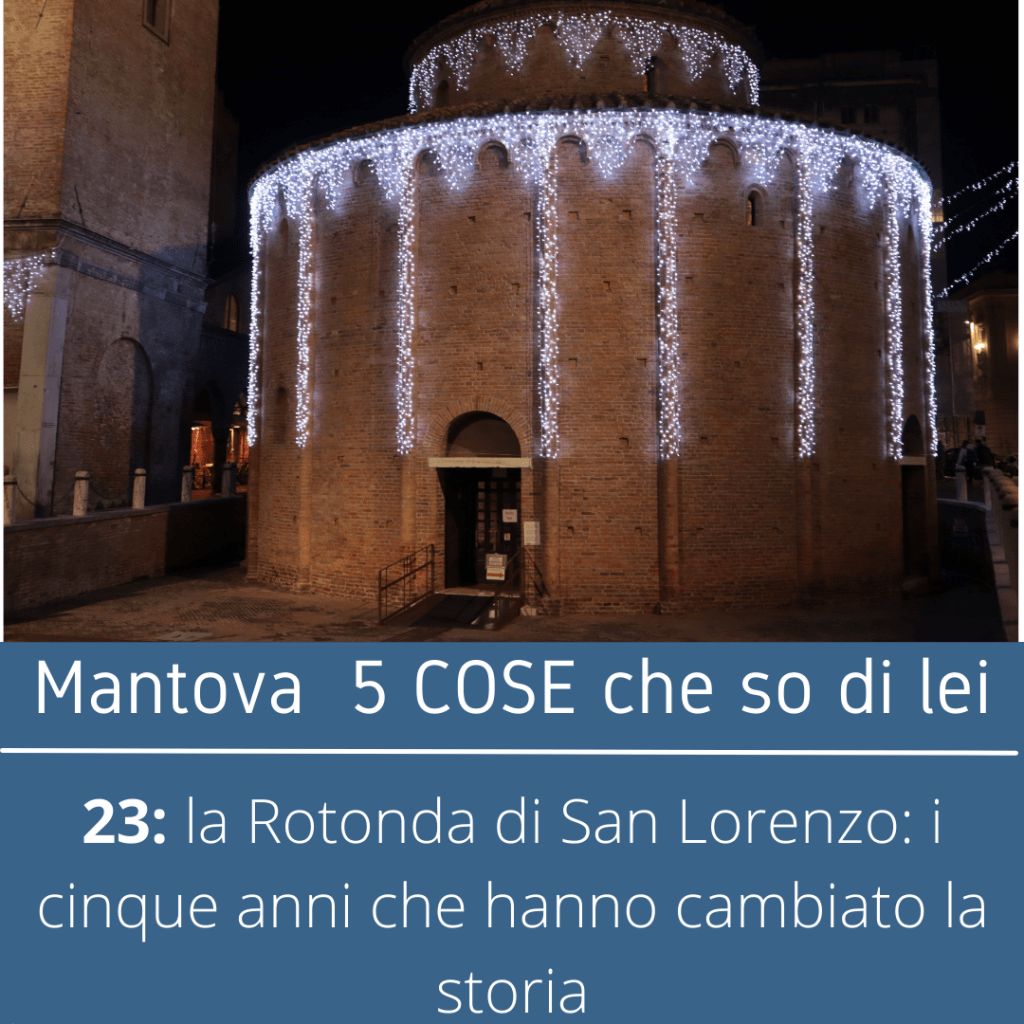 La Rotonda di San Lorenzo con le decorazioni natalizie