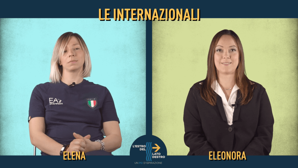 La foto dell'intervista doppia a Elena Leoni e Eleonora Buratto.