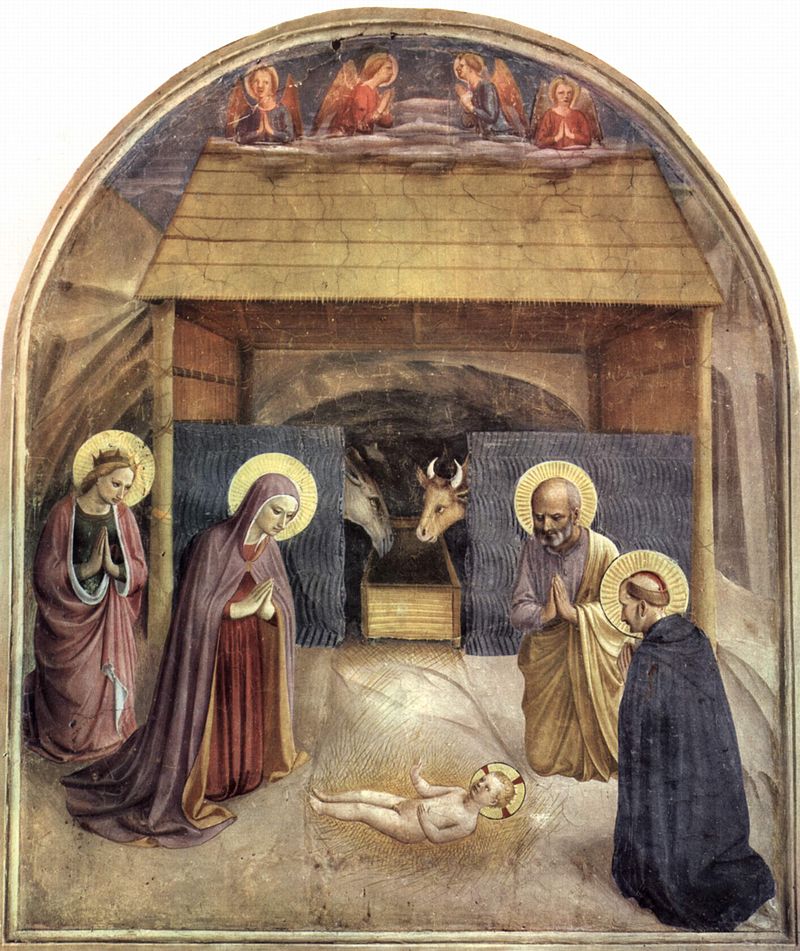 La natività del Beato Angelico dal convento domenicano fiorentino di San Marco