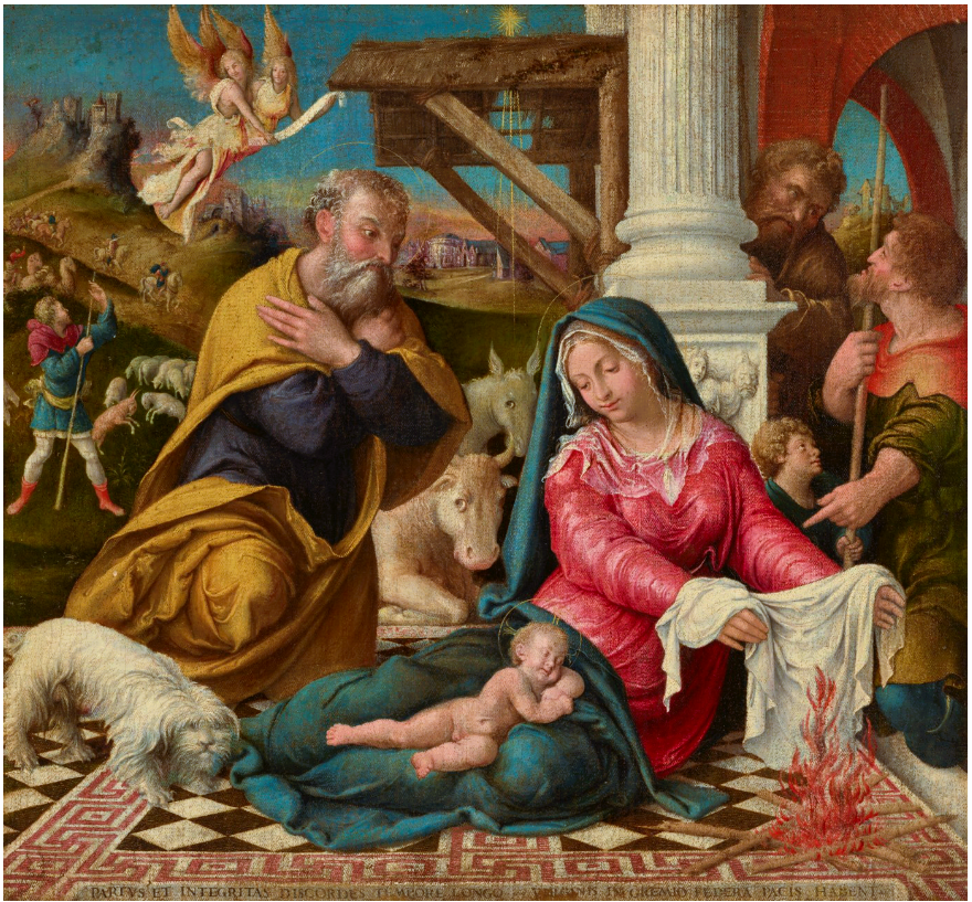 Palazzo Ducale di Mantova. Girolamo Bonsignori, Adorazione dei pastori