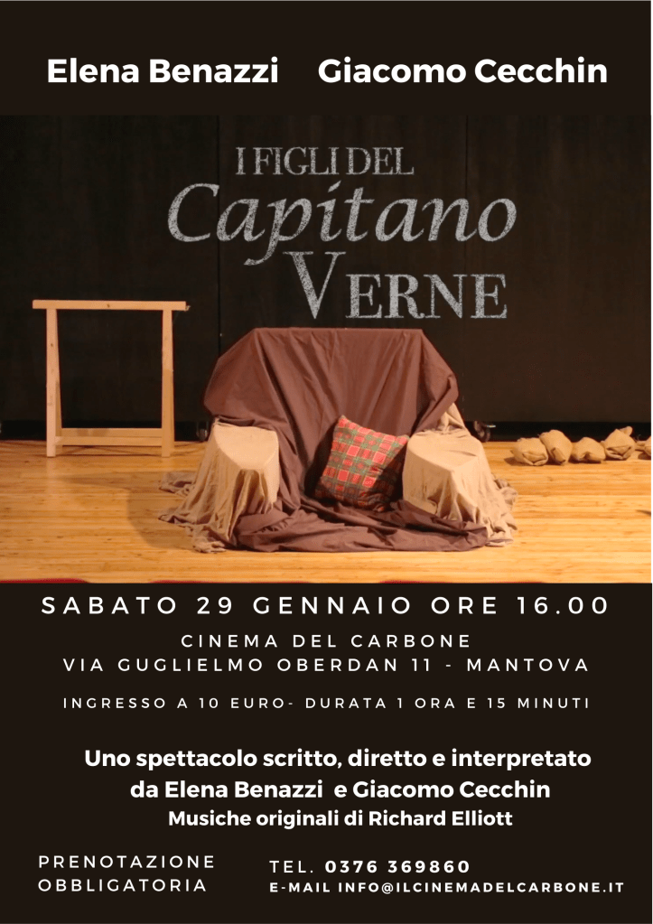 Locandina dello spettacolo I FIGLI DEL CAPITANO VERNE